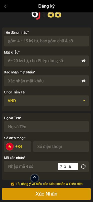 Hướng dẫn đăng ký tài khoản BJ88 online